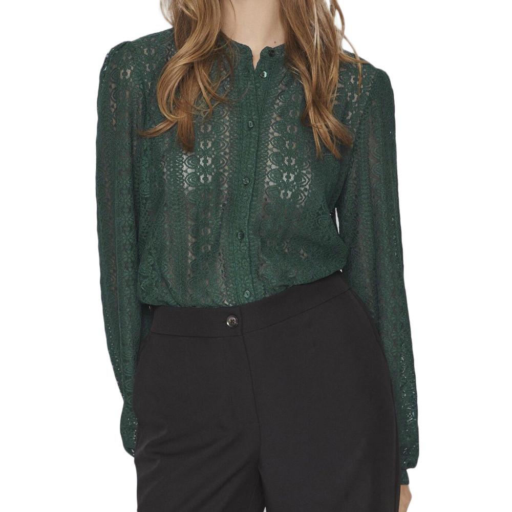 Blouse Verte Femme Vila Chikka pas cher