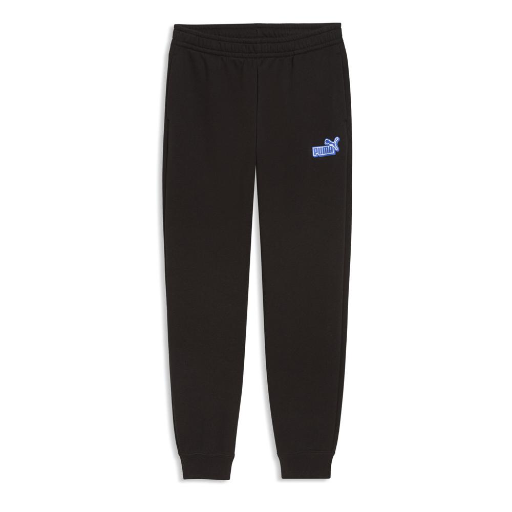 Jogging Noir Garçon Puma Ess Logo Lab Relaxed pas cher