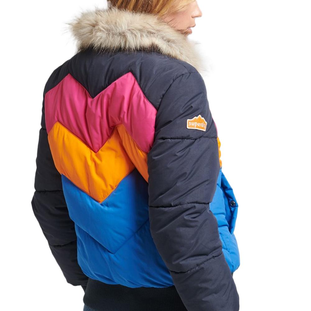 Doudoune Marine Femme Superdry Vintage Retro vue 2