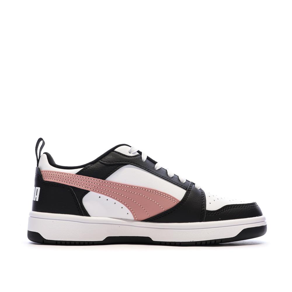 Baskets Blanc/Rose Femme Puma Rebound V6 Low vue 2