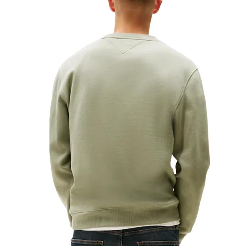 Sweat Vert Homme Tommy Hilfiger Reg Flag Crew vue 2