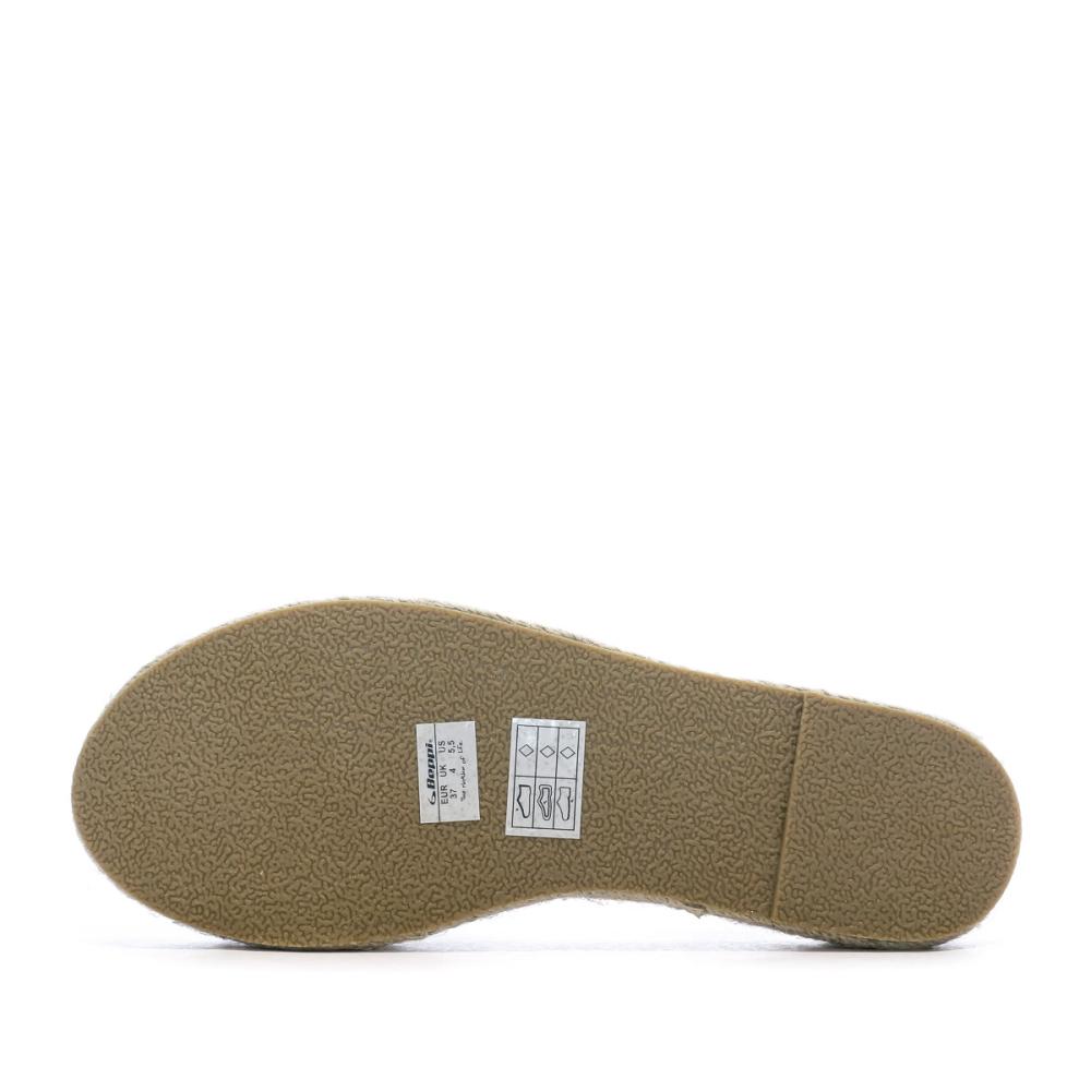 Sandales compensées Doré Femme Beppi Wedge vue 5