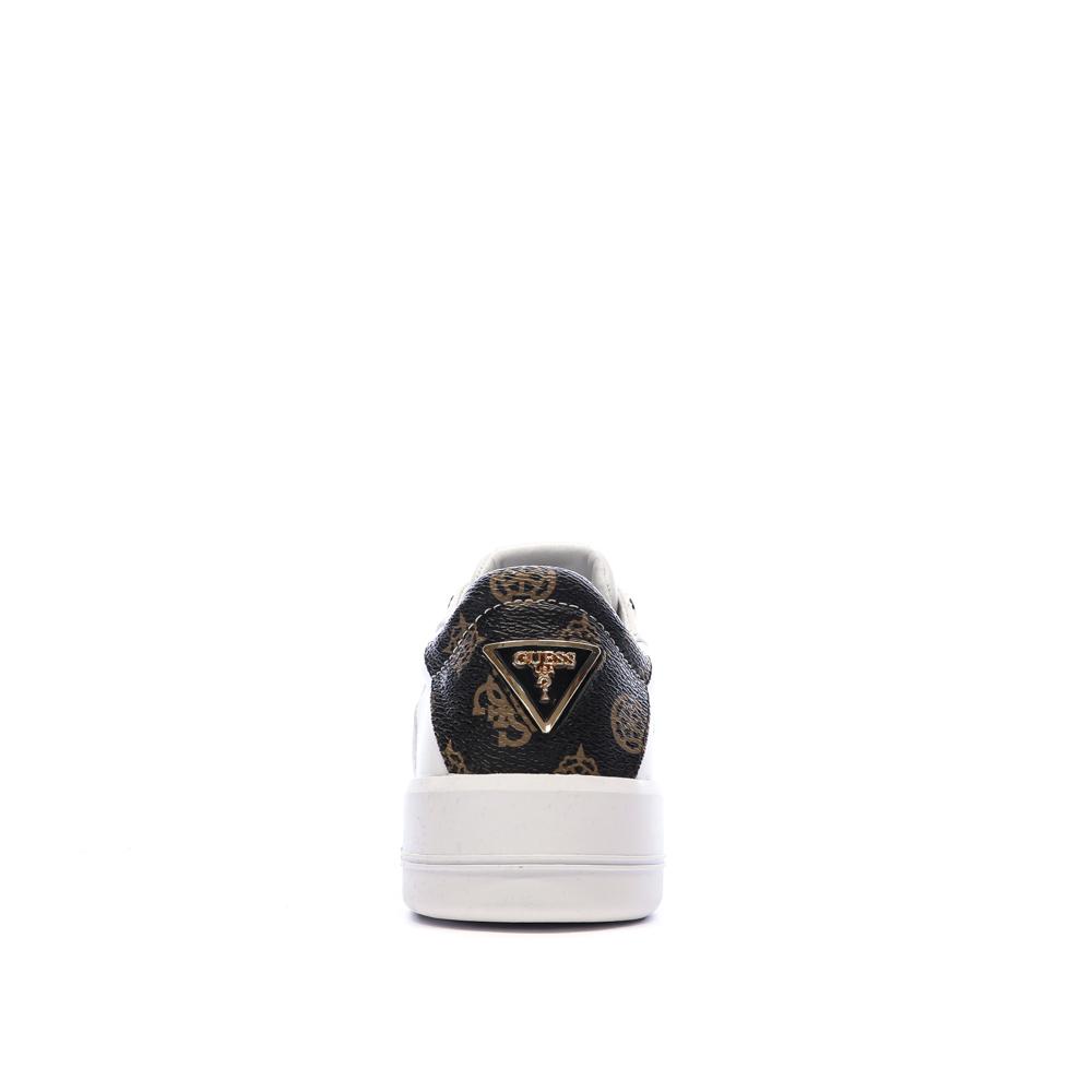 Baskets Blanc/Noir Femme Guess FLJRONFAL12 vue 3
