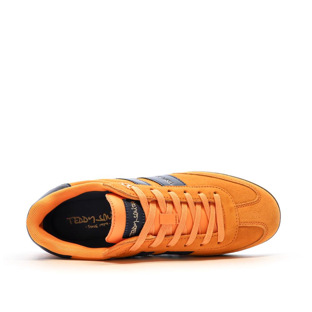 Baskets Orange/Marine Homme Teddy Smith White Suede vue 4