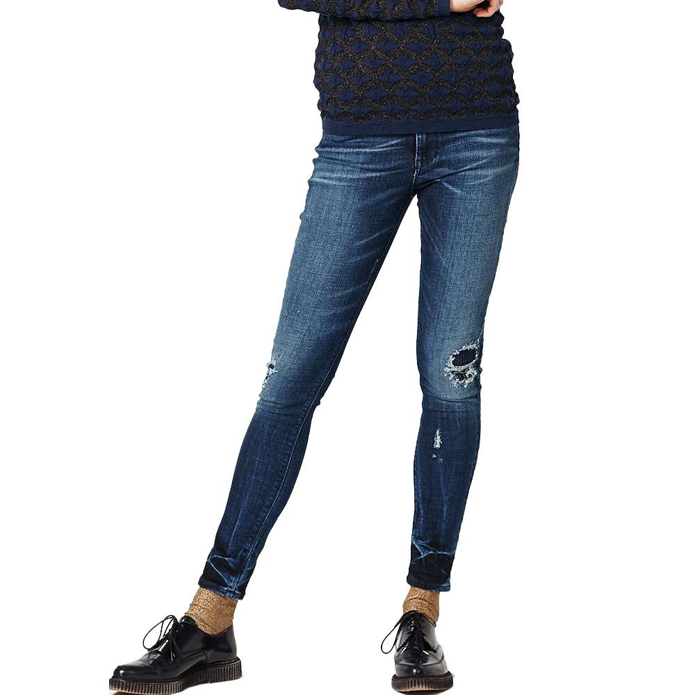 Jean Skinny Bleu brut Femme Scotch & Soda Lucky pas cher