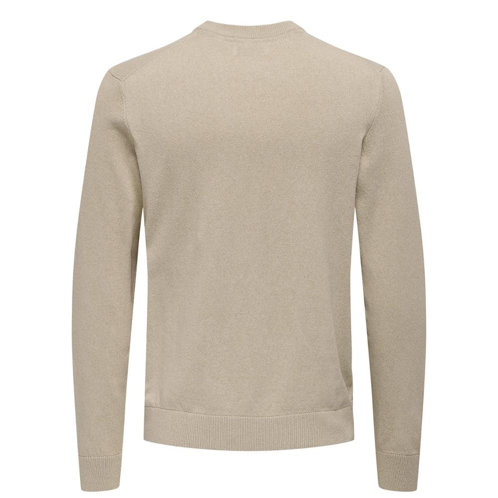 Pull Beige Homme Only & Sons Onsrex Life vue 2