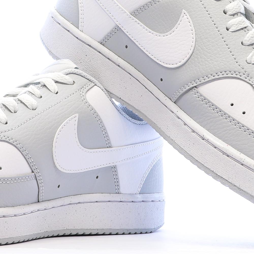 Baskets Grises/Blanches Homme Nike Court Vision Lo vue 7