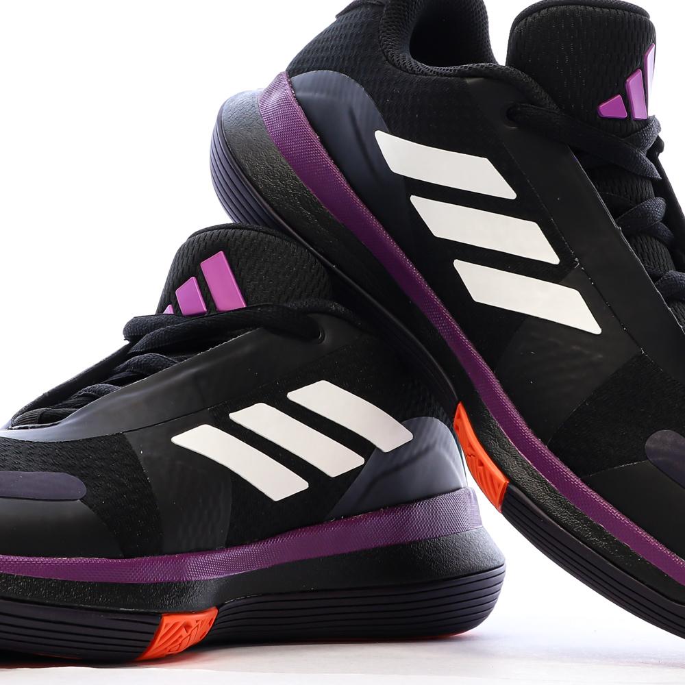 Chaussures de Basketball Noires/Violettes Homme Adidas Bounce IG9104 vue 7