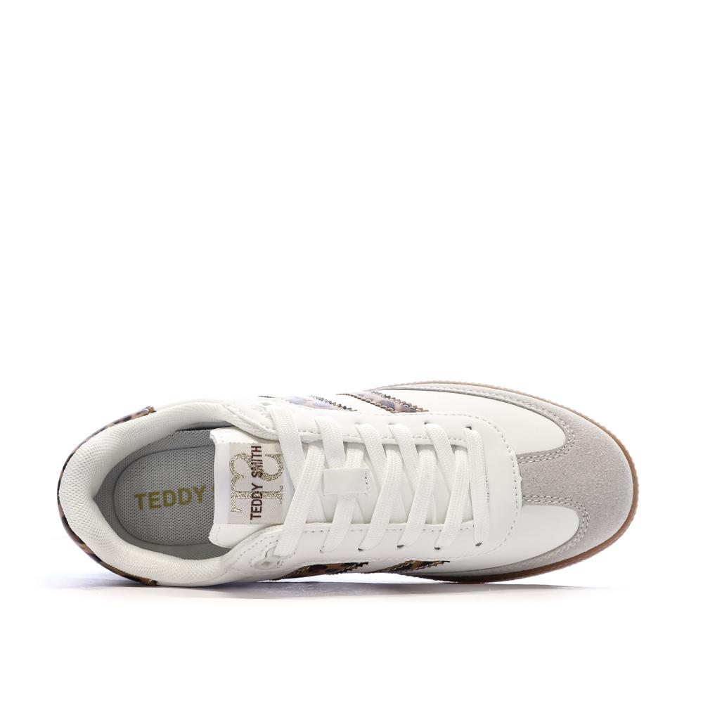 Baskets Blanc/léopard Femme Teddy Smith Zapato Blanco vue 4