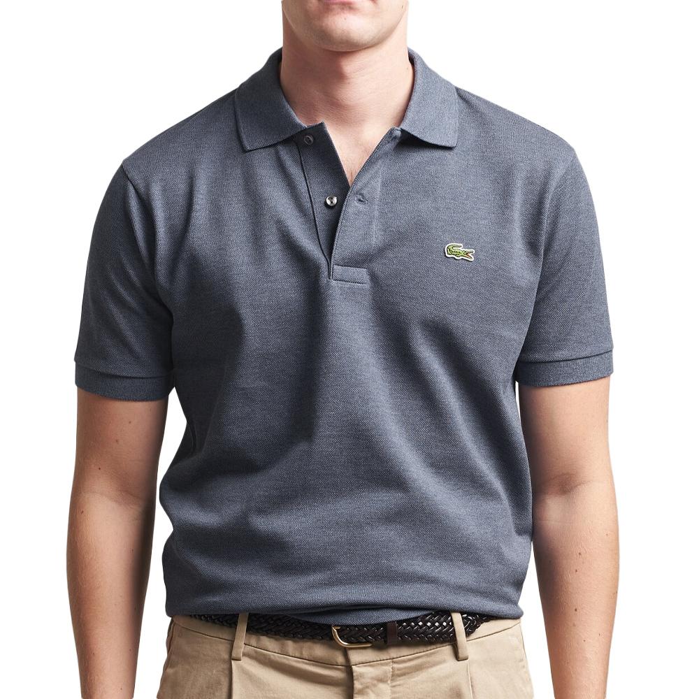 Polo Bleu Chiné Homme Lacoste Polo Classic Fit pas cher