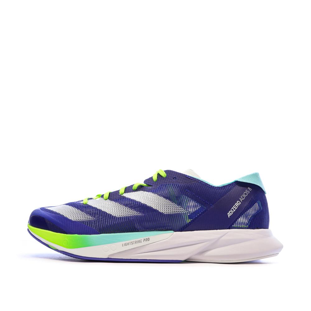 Chaussures de running Bleu/Blanc Homme Adidas Adizero Adios pas cher