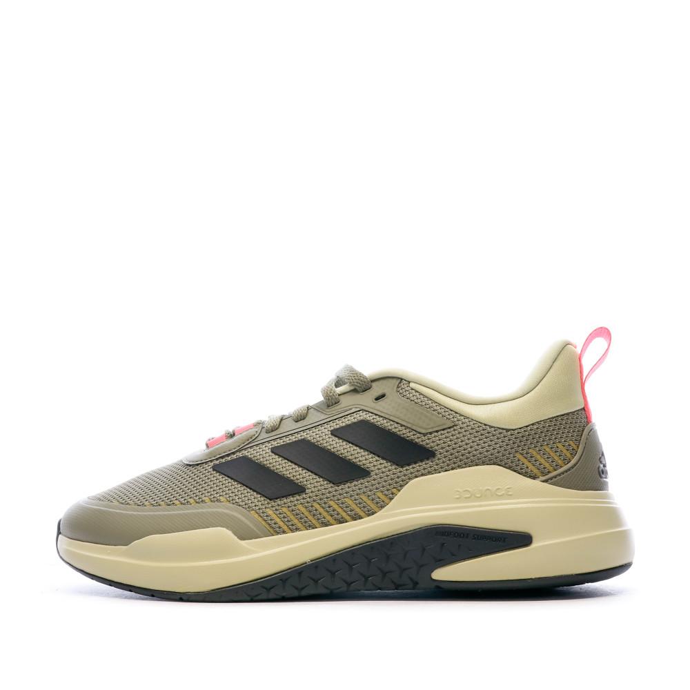 Baskets Kaki Homme Adidas Trainer pas cher