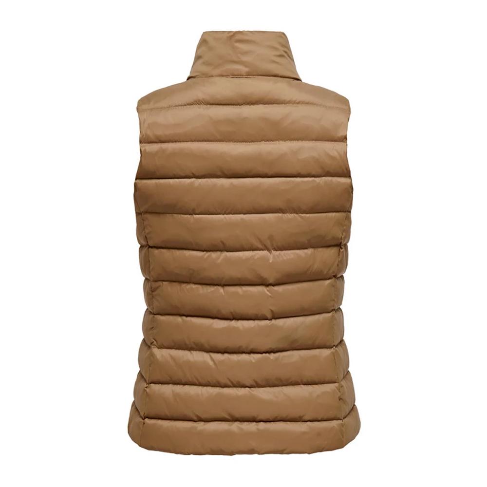 Doudoune Sans Manches Marron/Beige Femme Only Talire vue 2