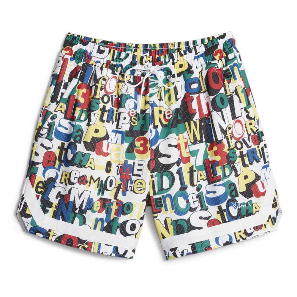 Short de Basketball Blanc Homme Puma Trash Talk 622069 pas cher