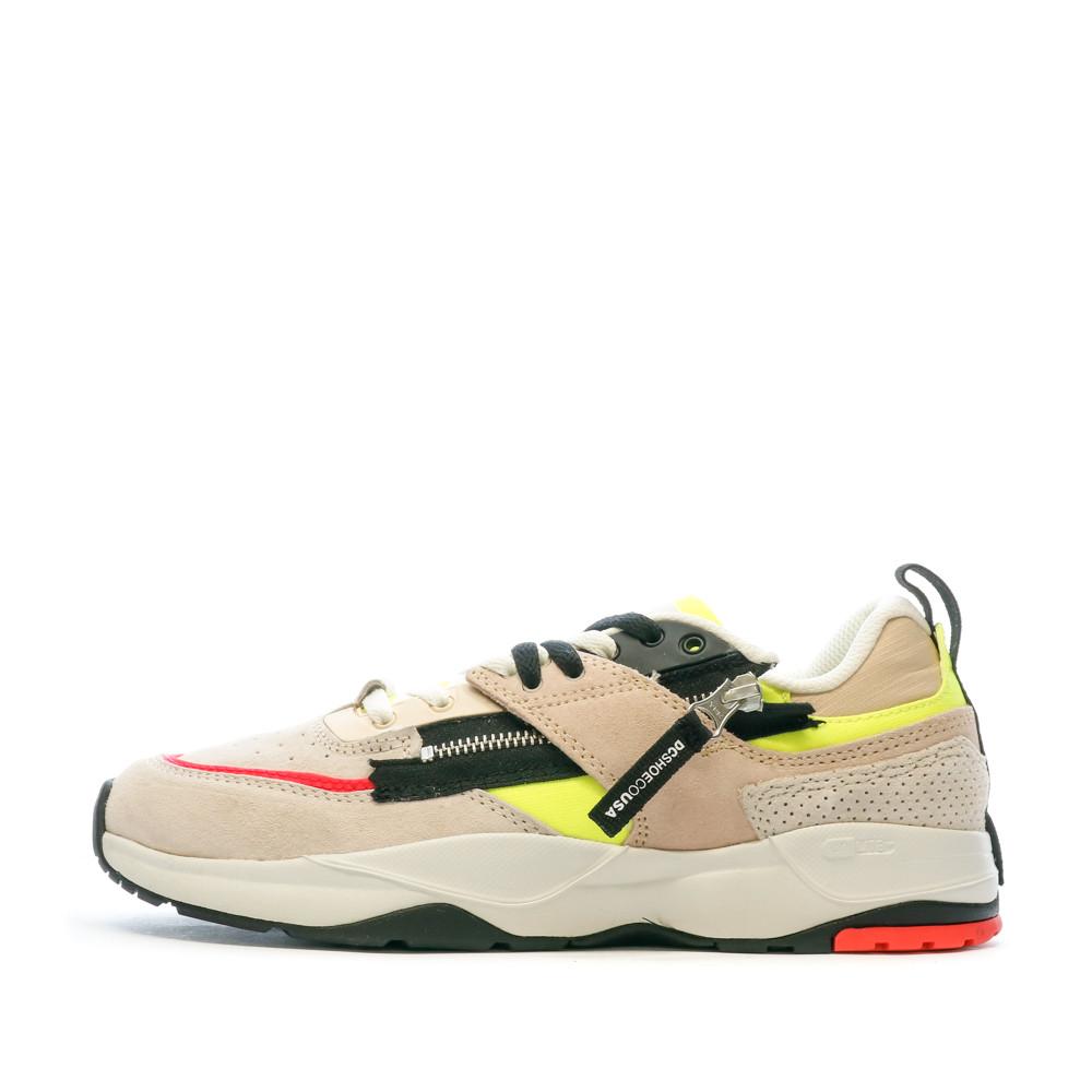 Baskets Beige Mixte Dc shoes Tribeka Zip pas cher