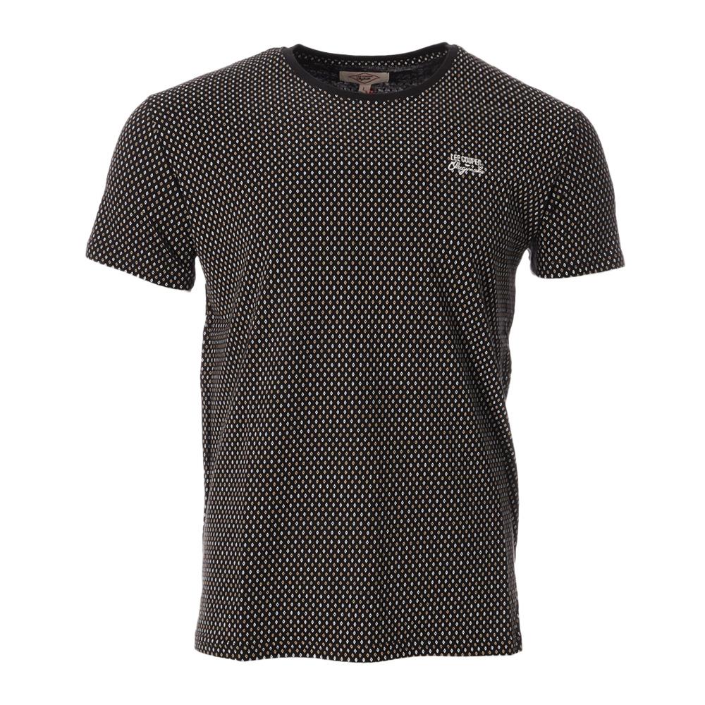 T-shirt Noir Homme Lee Cooper Opari pas cher