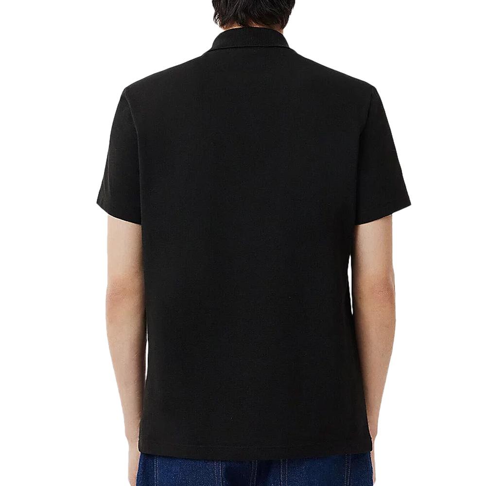 Polo Noir Homme Lacoste Mela vue 2