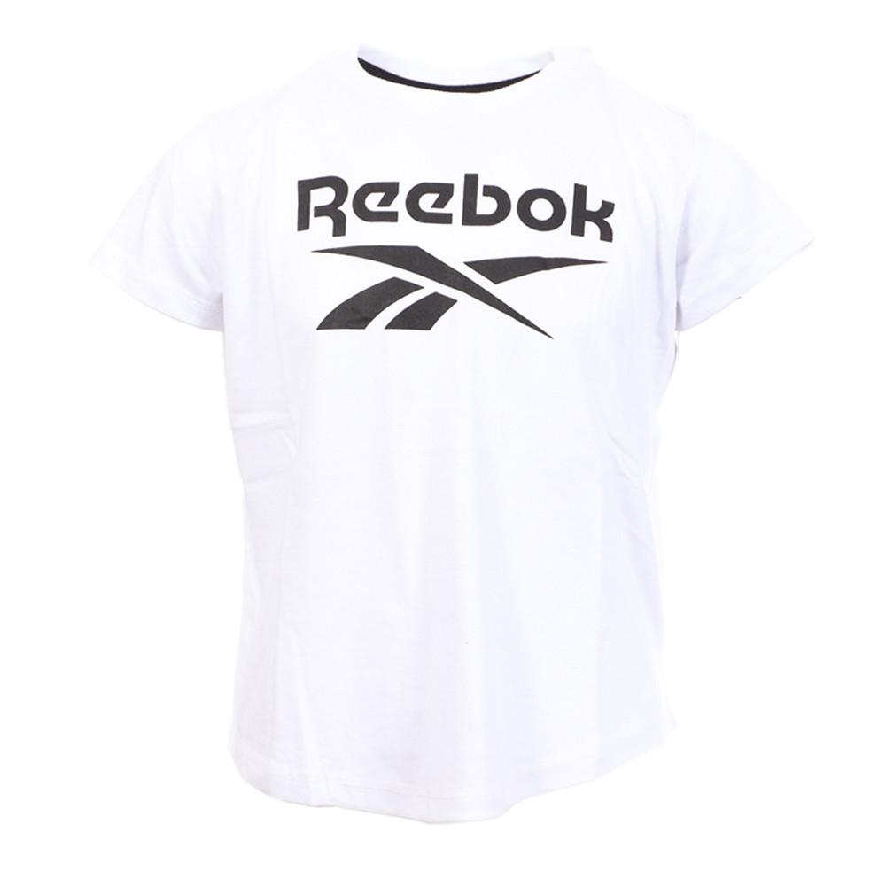 T-shirt blanc fille Reebok Lock Up H74112 pas cher