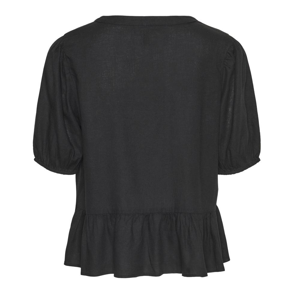 Blouse Noir Femme Pieces Pia 2/4 vue 2