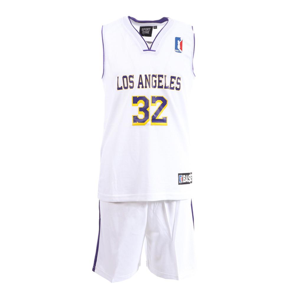 Los Angeles Ensemble de basket Noir/Orange Enfant Sport Zone pas cher