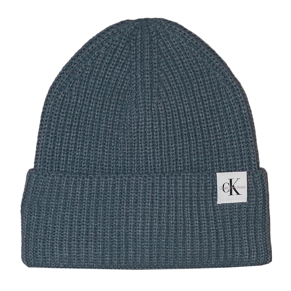 Bonnet Vert Homme Calvin Klein Jeans Beanie pas cher