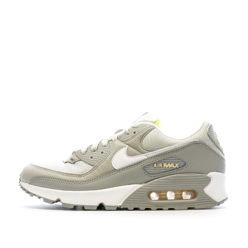 Baskets Grises/Blanches Homme Nike Air Max 90 pas cher