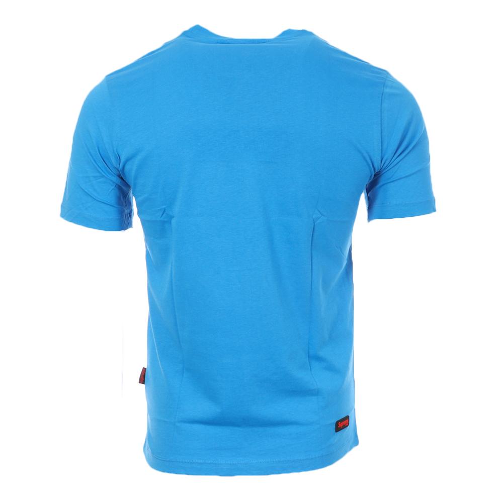 T-shirt Bleu Homme Supreme Grip Bernd vue 2