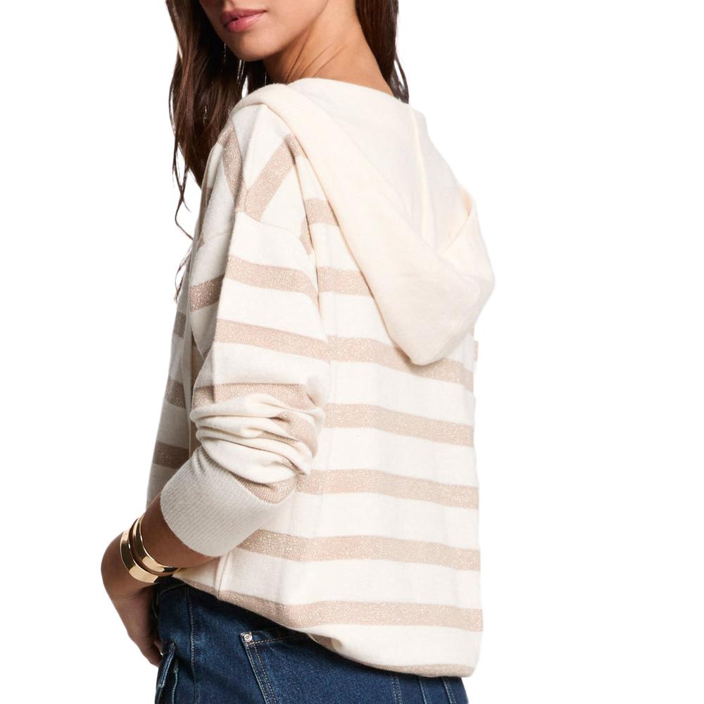 Pull Blanc/Doré Femme Morgan Ballo vue 2