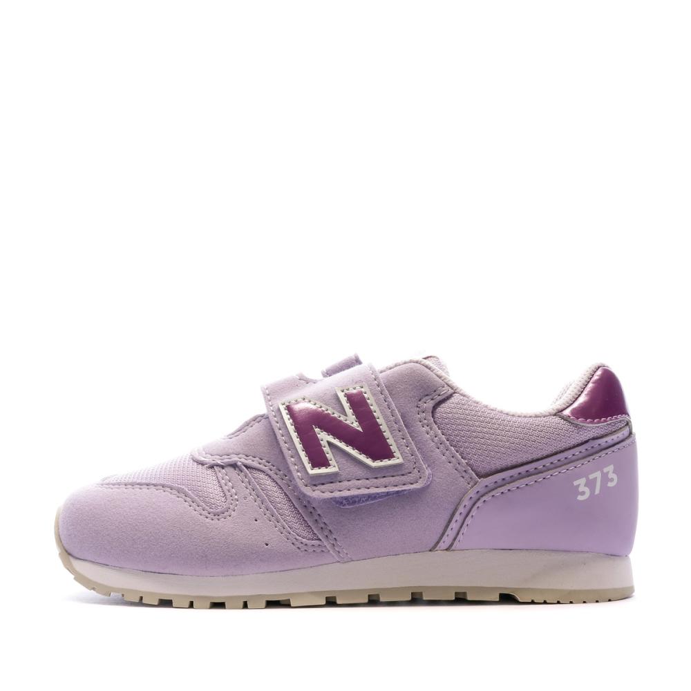 Baskets Violette Fille New Balance YZ373 pas cher