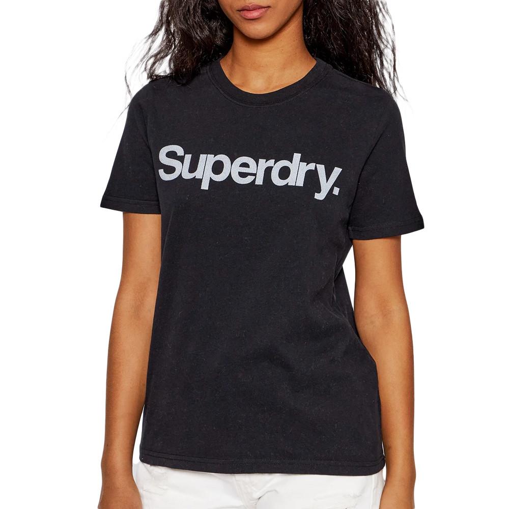 T-shirt Marine Femme Superdry CL Tee pas cher