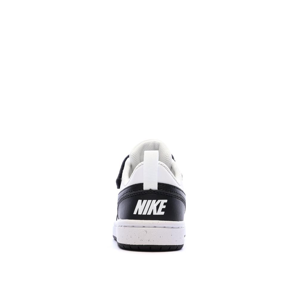 Baskets Noir/Blanc Garçon Nike Court Borough Low vue 3