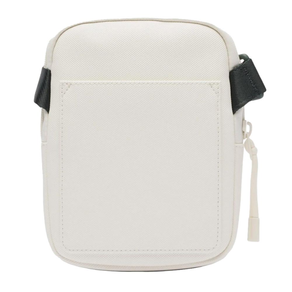 Sacoche Blanche Homme Lacoste Flat vue 2