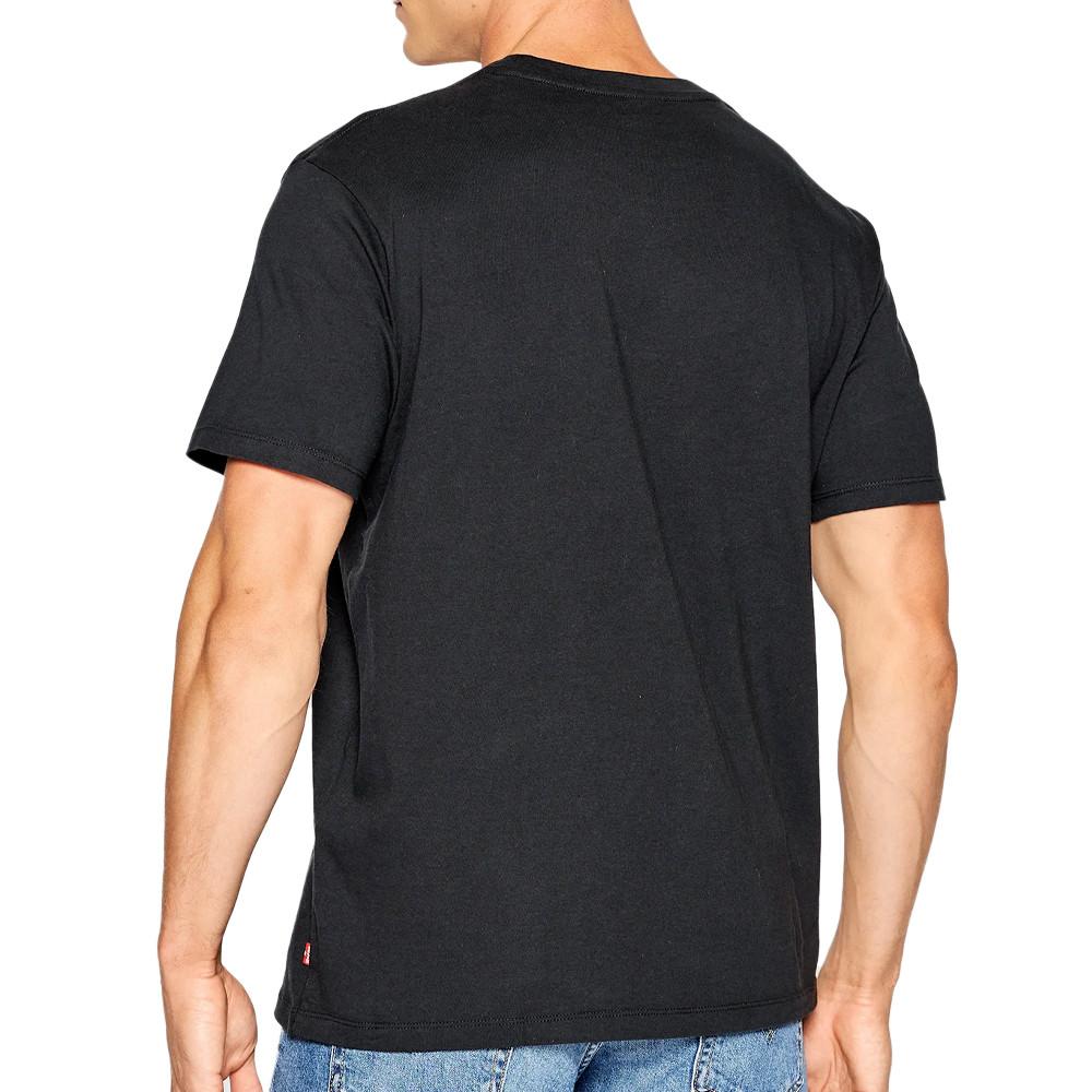 T-shirt Noir Homme Levi's Crewneck vue 2