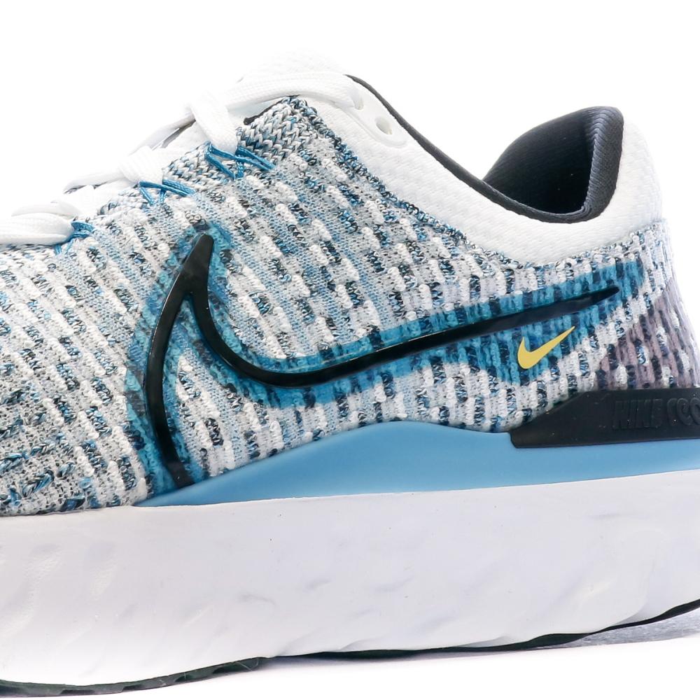 Baskets Bleu/Blanc Homme Nike React Infinity Run Fk 3 vue 7