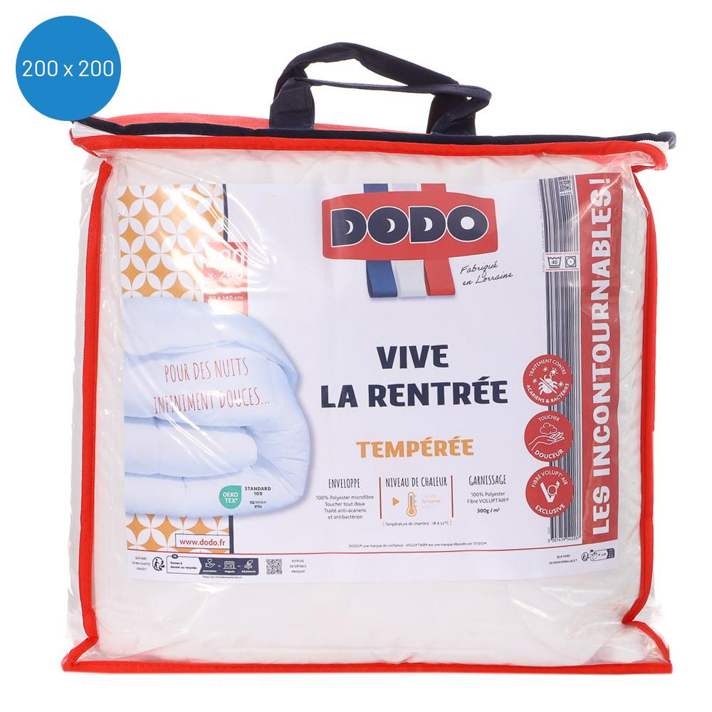 Couette Tempéré Dodo Tempéré Vive La Rentrée 200X200 pas cher