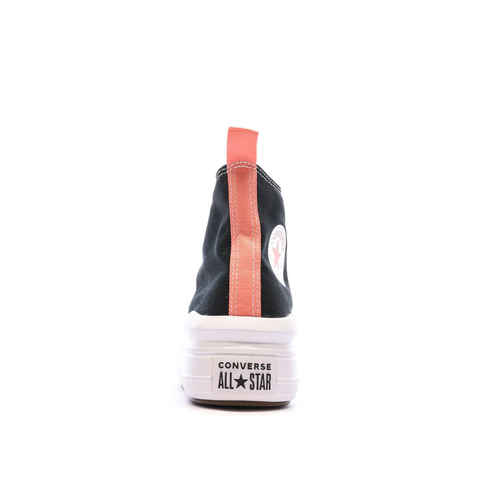 Baskets Noir/Rose Femme Converse All Star Move Platform vue 3