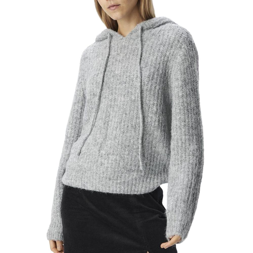 Pull à capuche Gris Clair Femme Vero Moda Hoodie pas cher