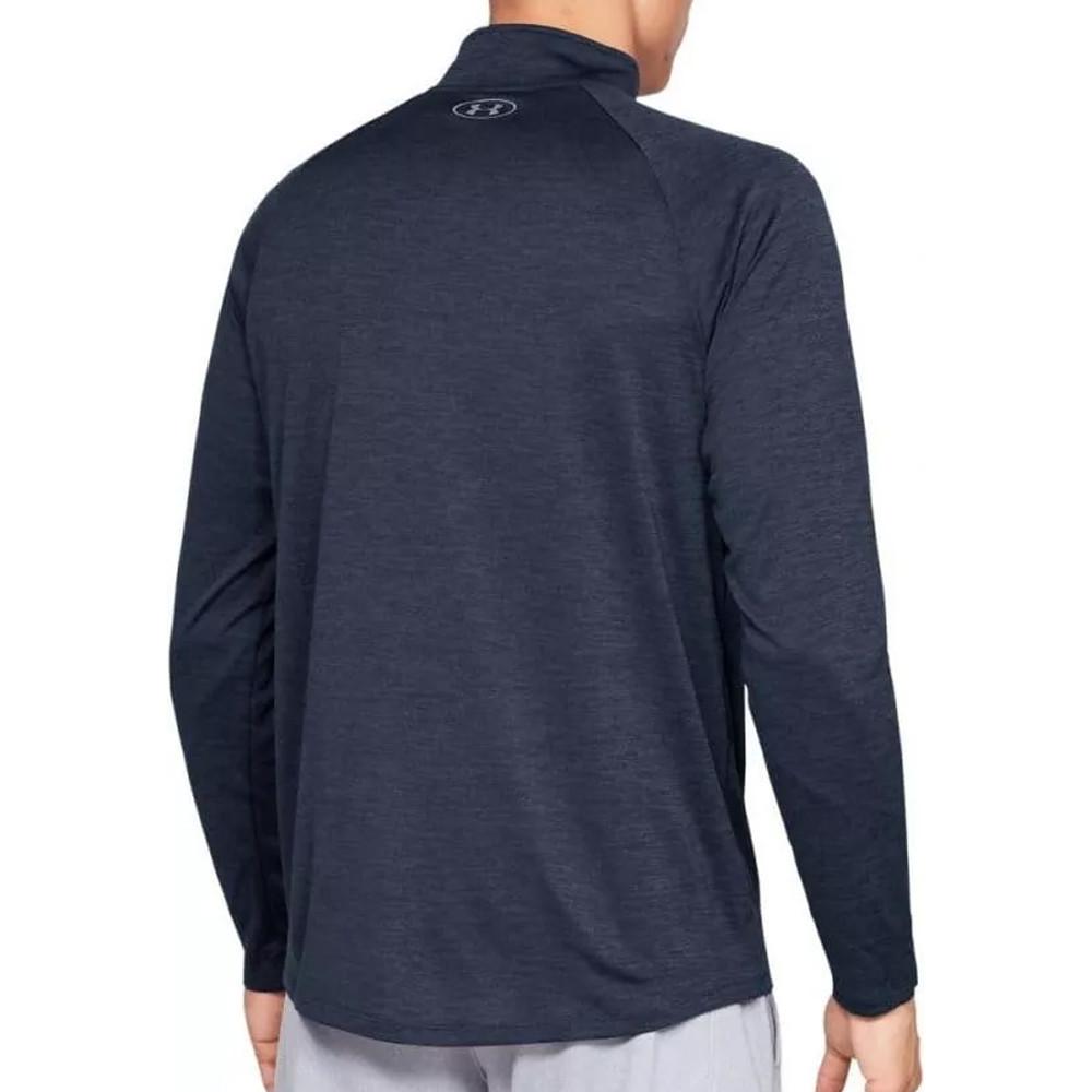 T-shirt Manches Longues Marine Homme Under Armour Tech 1/2 Zip vue 2