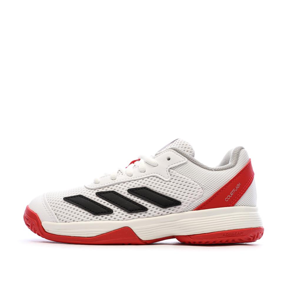 Tenis Blanco/Rojo Niño Adidas Courtflash barato