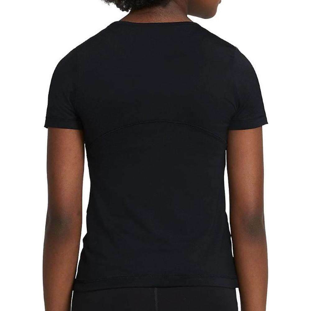 T-shirt Noir Fille Nike Pro vue 2