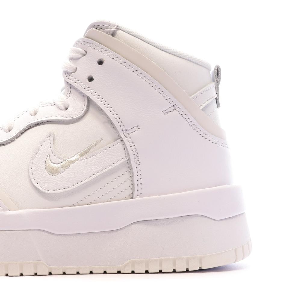 Baskets Blanches Femme Nike Dunk High Up vue 7