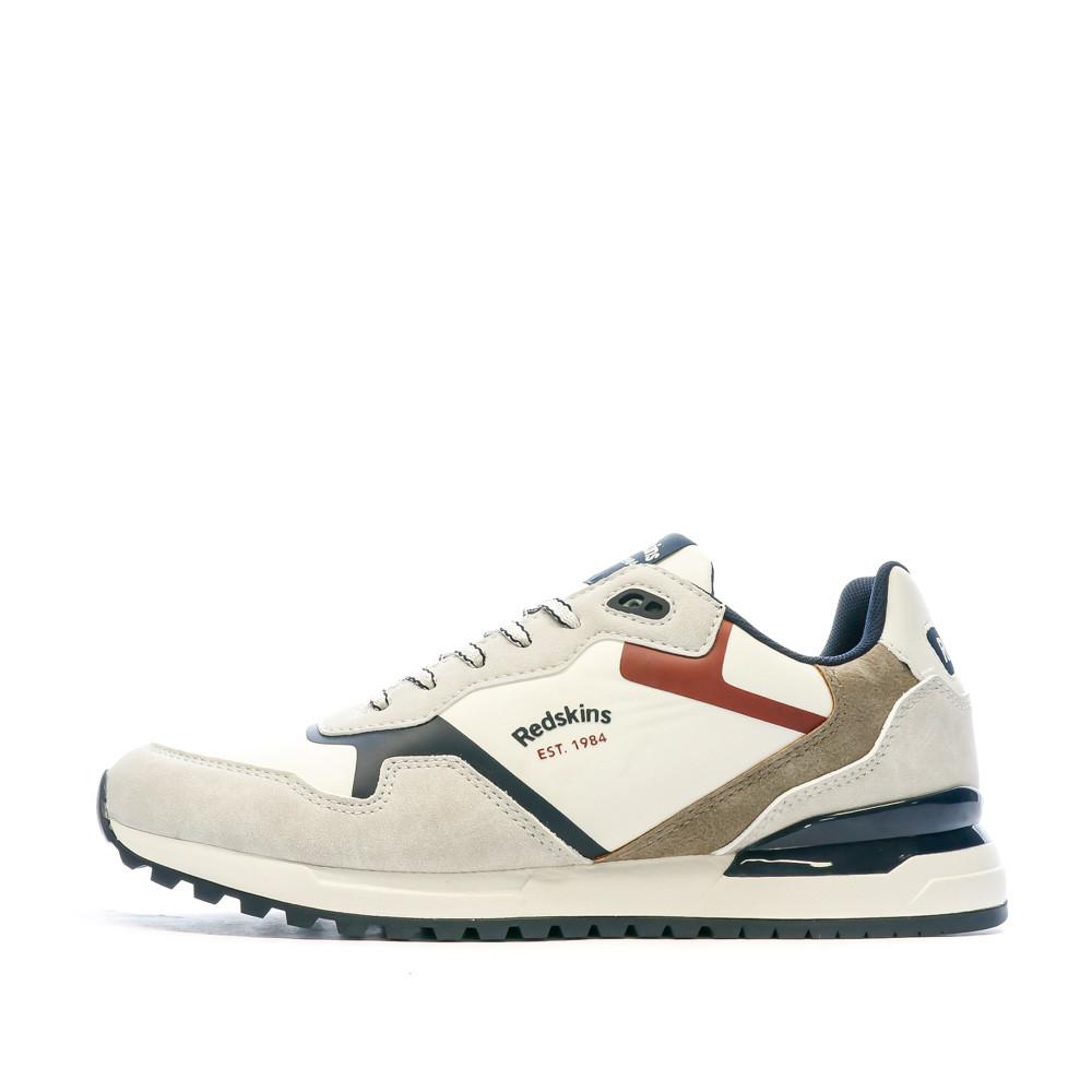 Baskets Écru Homme Redskins Oster pas cher