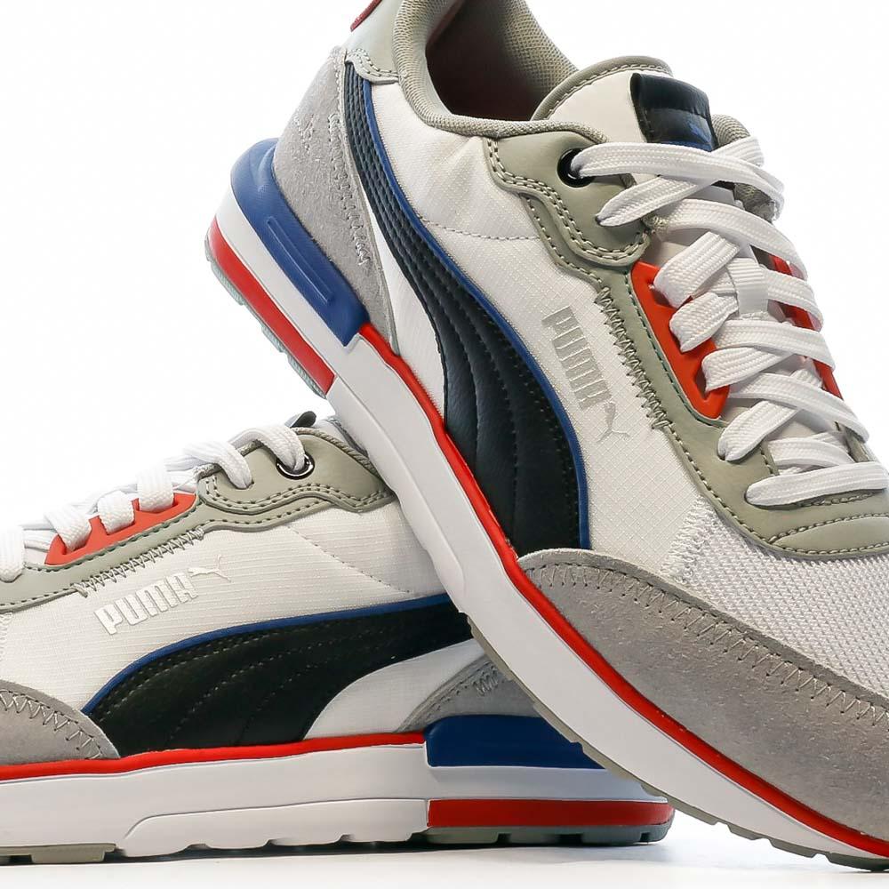 Baskets Blanc/Gris Homme Puma Puma R22 vue 7
