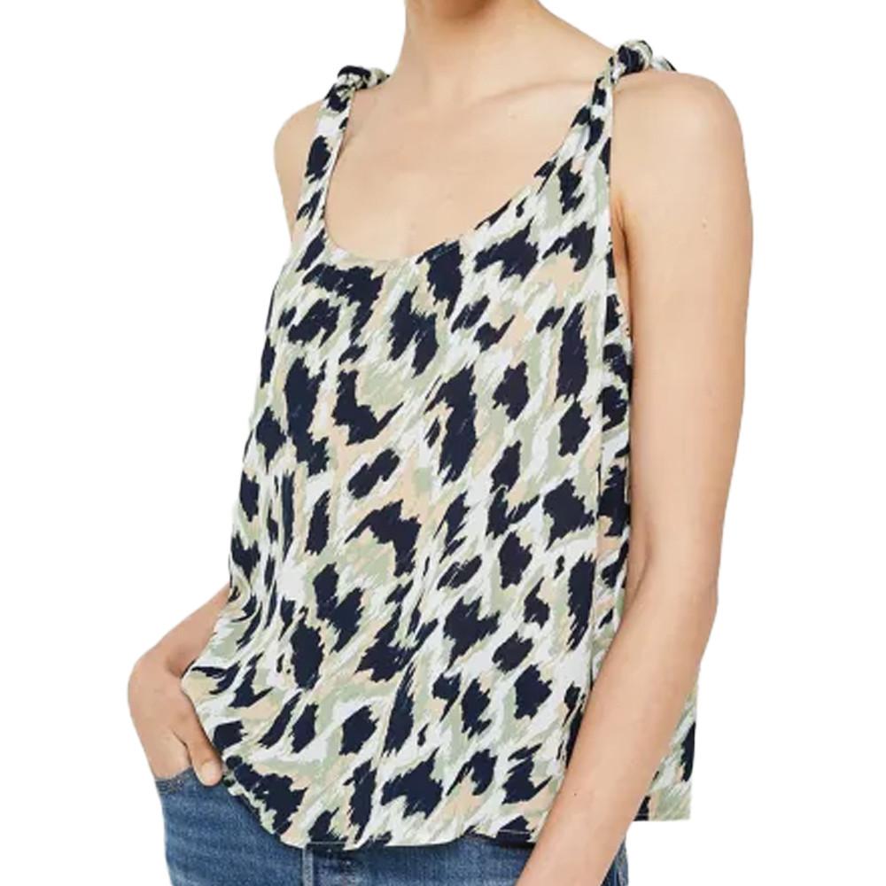 Débardeur Marine à Motifs Femme Vero Moda Menny Singlet pas cher