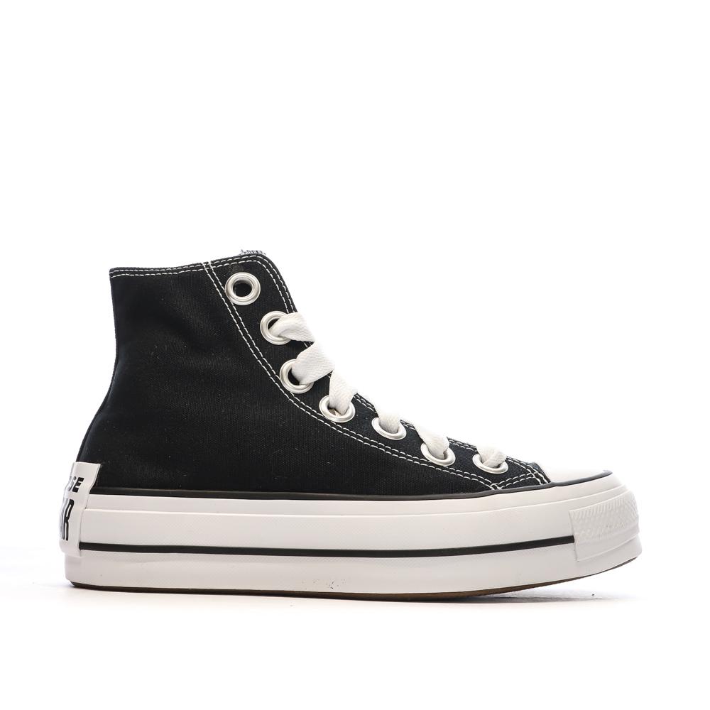 Baskets Noires Femme Converse All Star Lift Platform Sketch vue 2