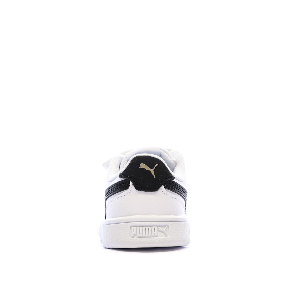 Zapatillas blancas/negras para niño Puma Shuffle ver 3