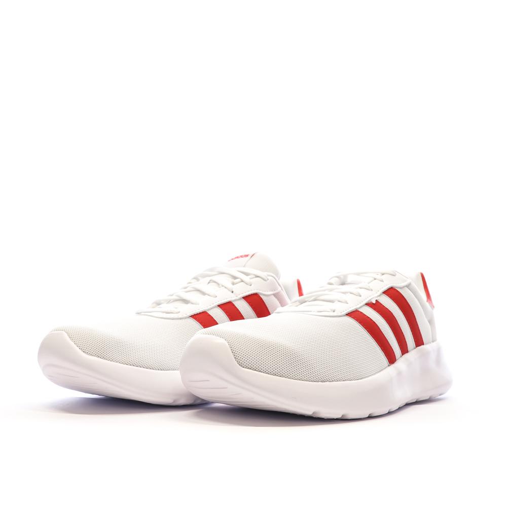Baskets Blanches/Rouges Homme Adidas Lite Racer 3.0 vue 6