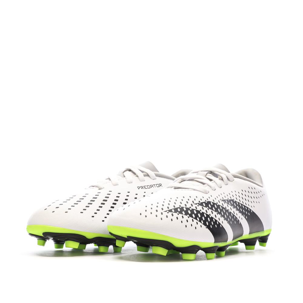 Chaussures de football Blanc/Noir Garçon Adidas Predator IE9434 vue 6