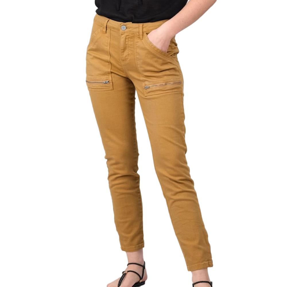 Pantalon slim camel femme outlet