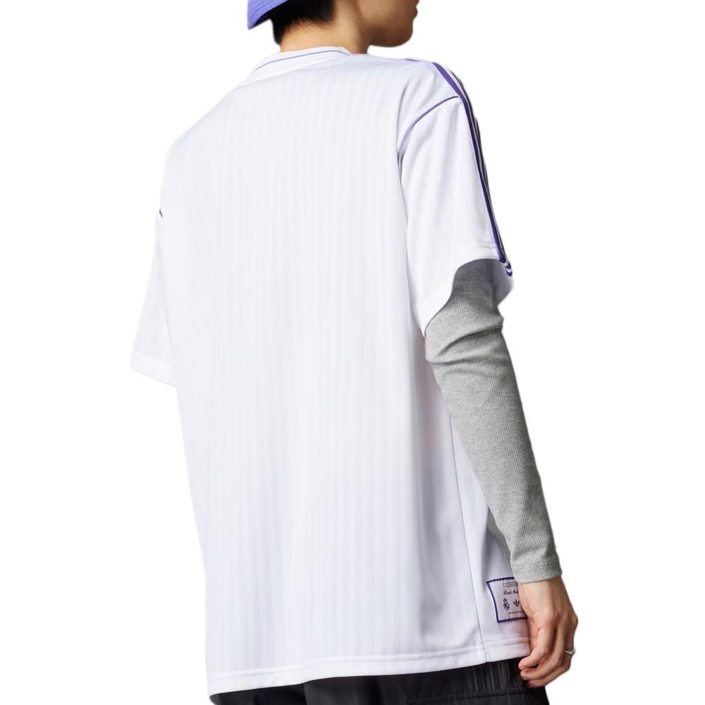 Real Madrid Maillot Lifestyle Blanc/Violet Homme Adidas Icon vue 2